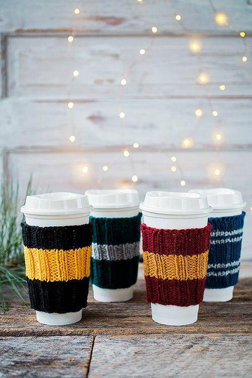Harry Potter Knitted Coffee Holder - Handmade Coffee Mug Holder 5