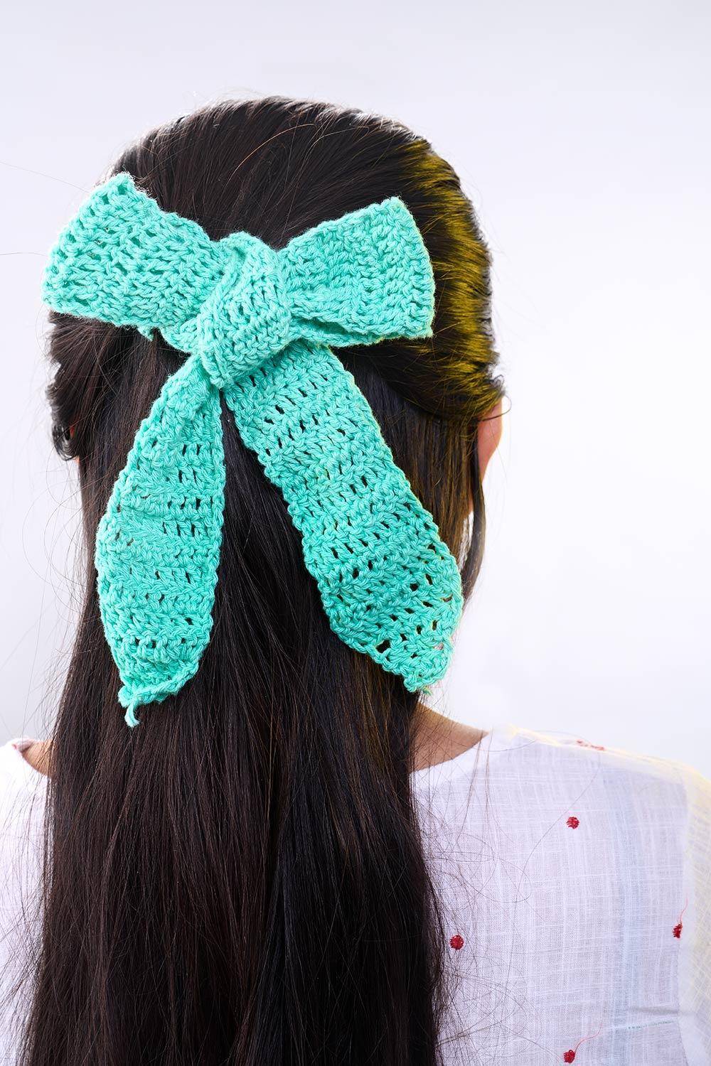 Sass Obsessed Crochet Hair Accessories - Crochet Hair Tie Mint
