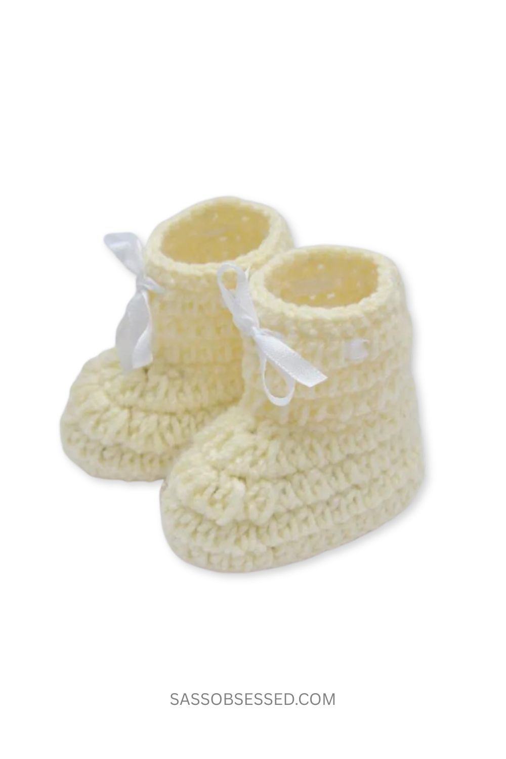 Crochet Baby Booties – (Cream)