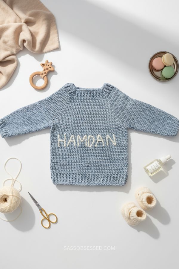 Custom Baby Name Sweater (6-12 Months)